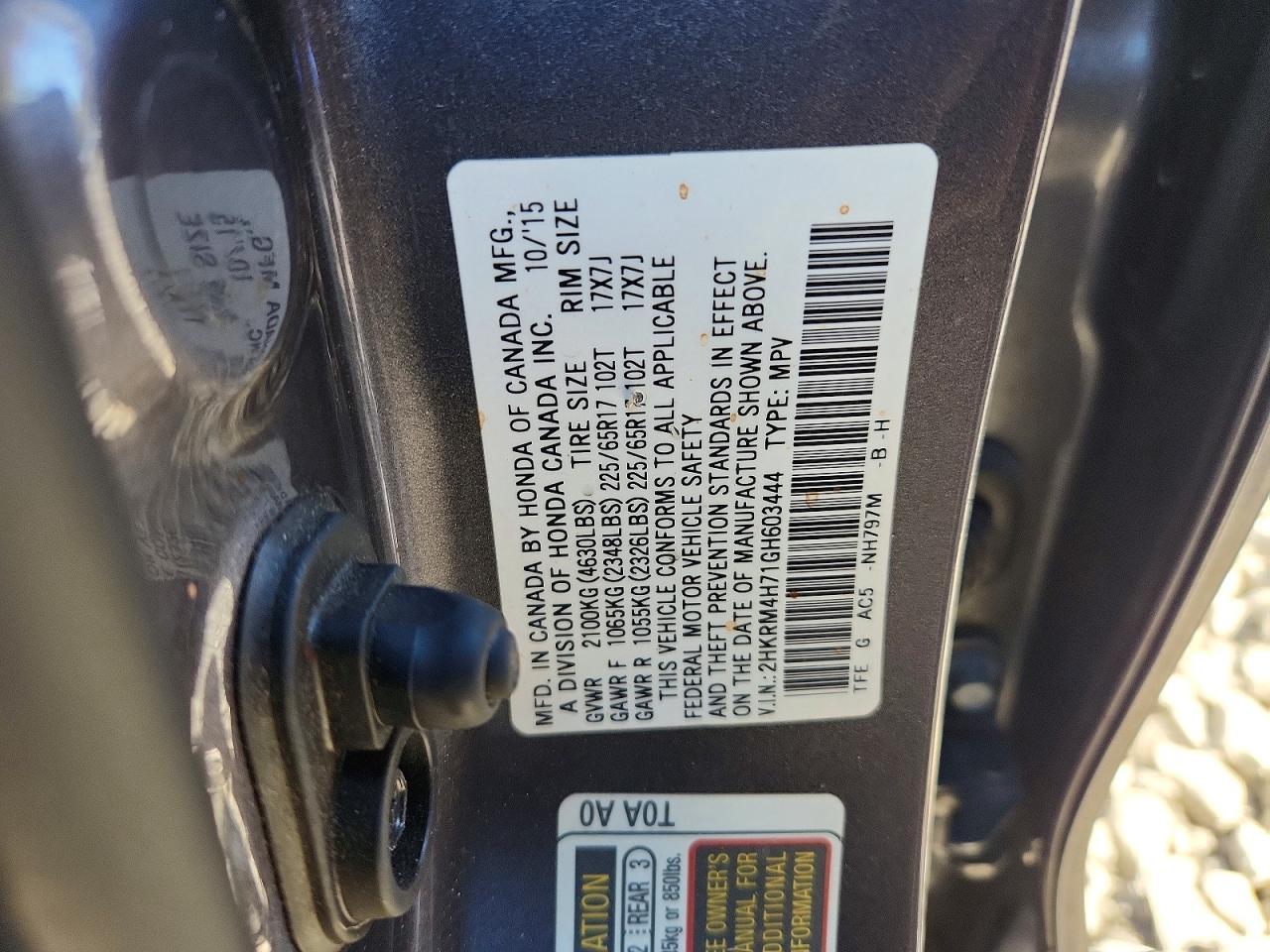 2016 Honda Cr-V Exl - zdjęcie 13