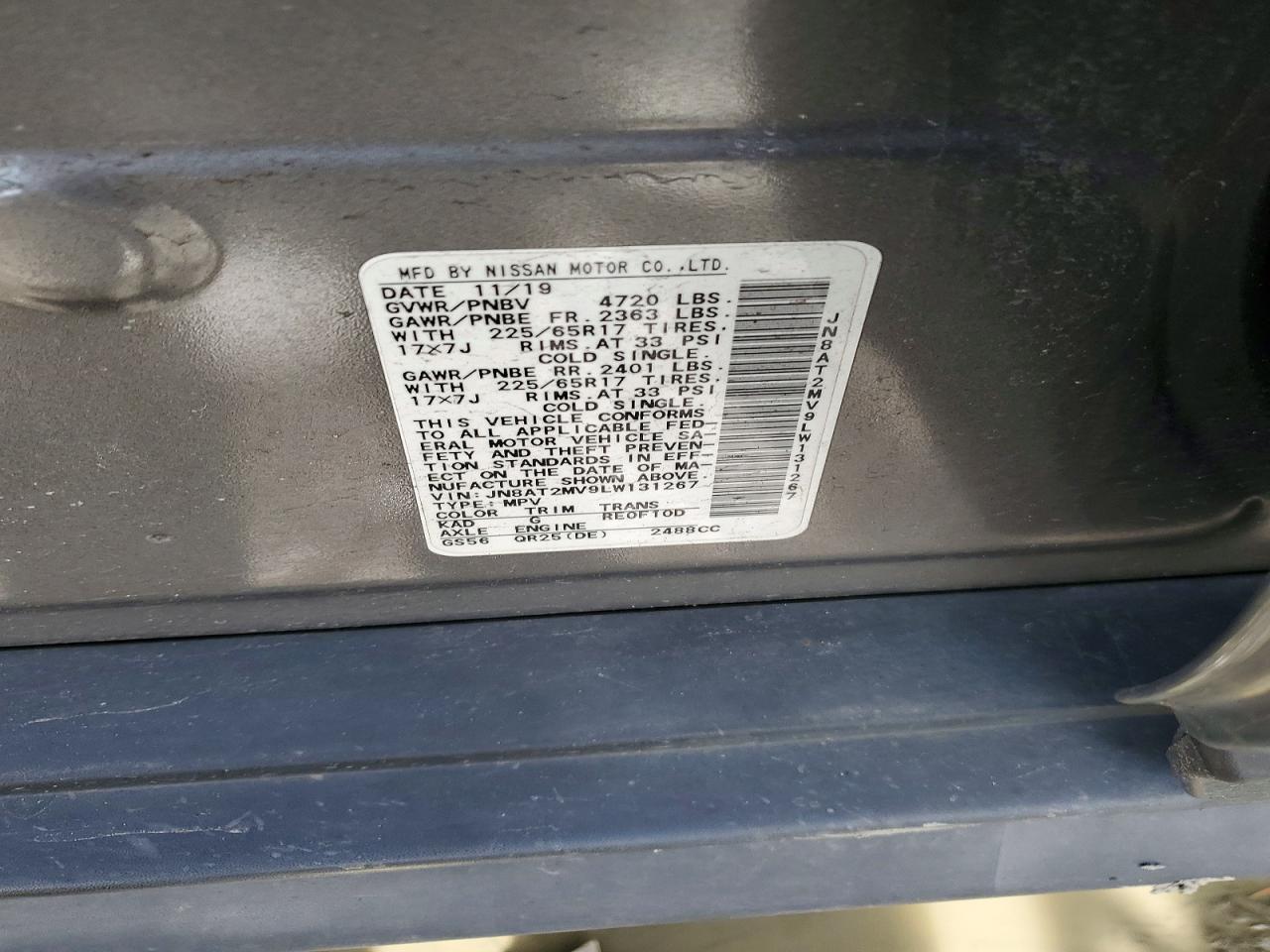 2020 Nissan Rogue S - zdjęcie 13