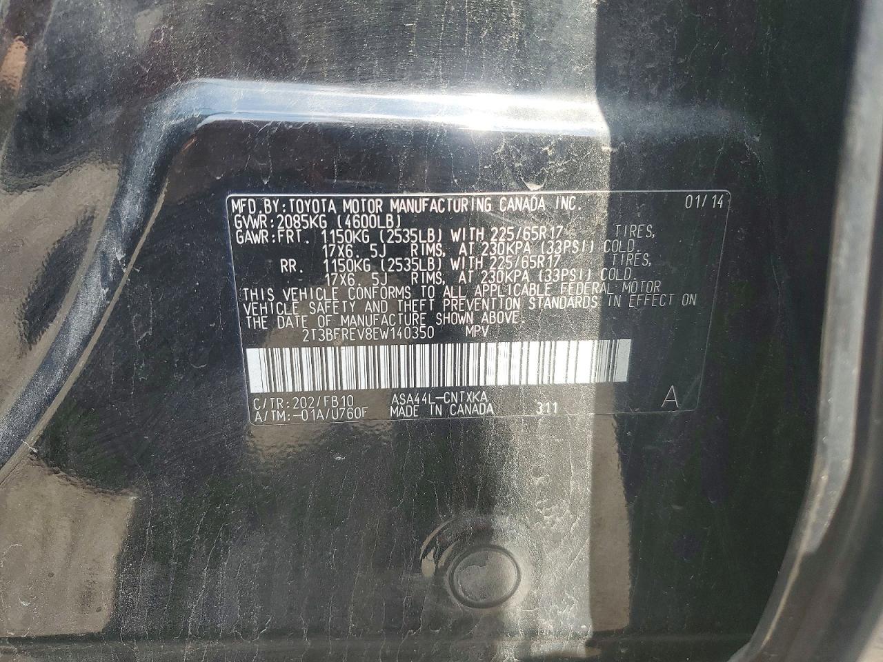 2014 Toyota Rav4 Le - zdjęcie 13