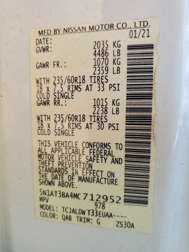 2021 Nissan Rogue Sv - zdjęcie 14