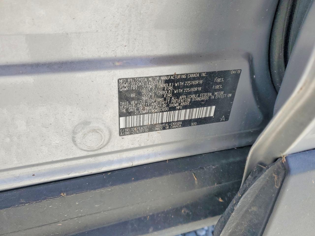 2019 Toyota Rav4 Hybrid Limited - zdjęcie 14