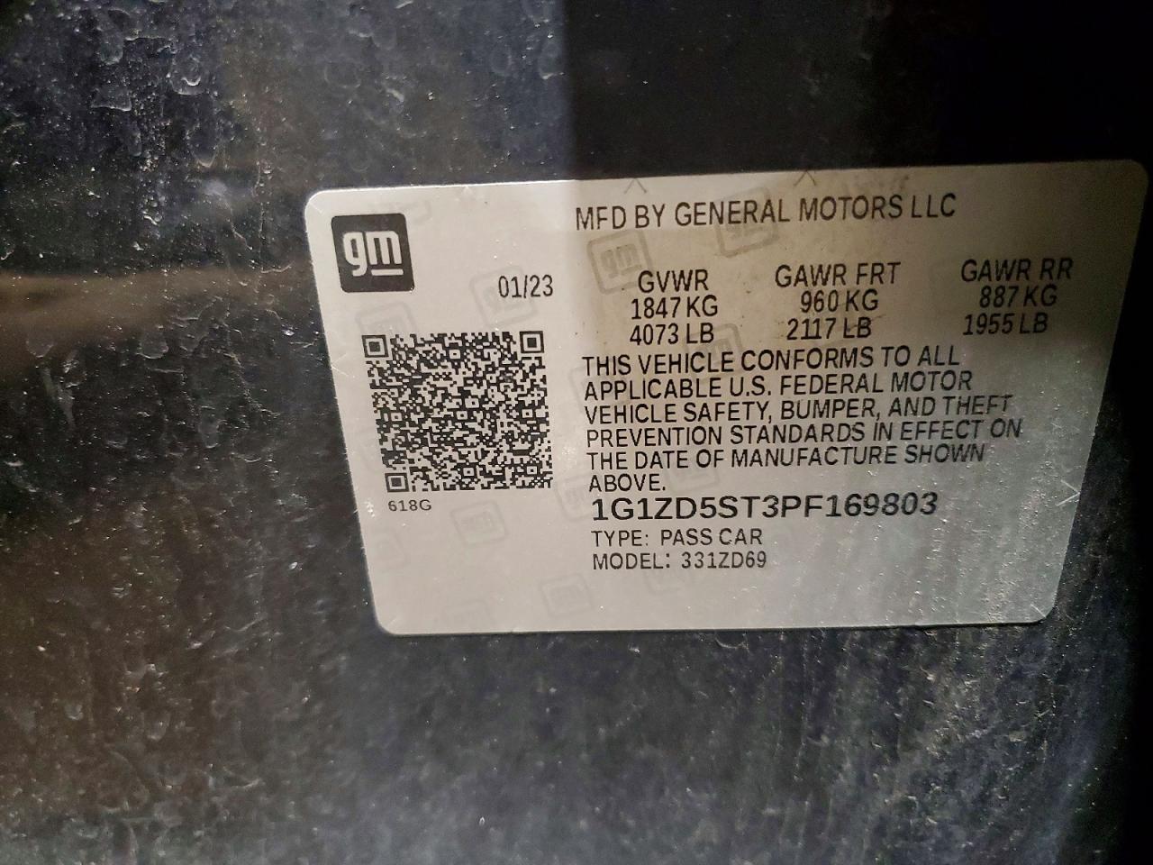 2023 Chevrolet Malibu Lt - zdjęcie 12