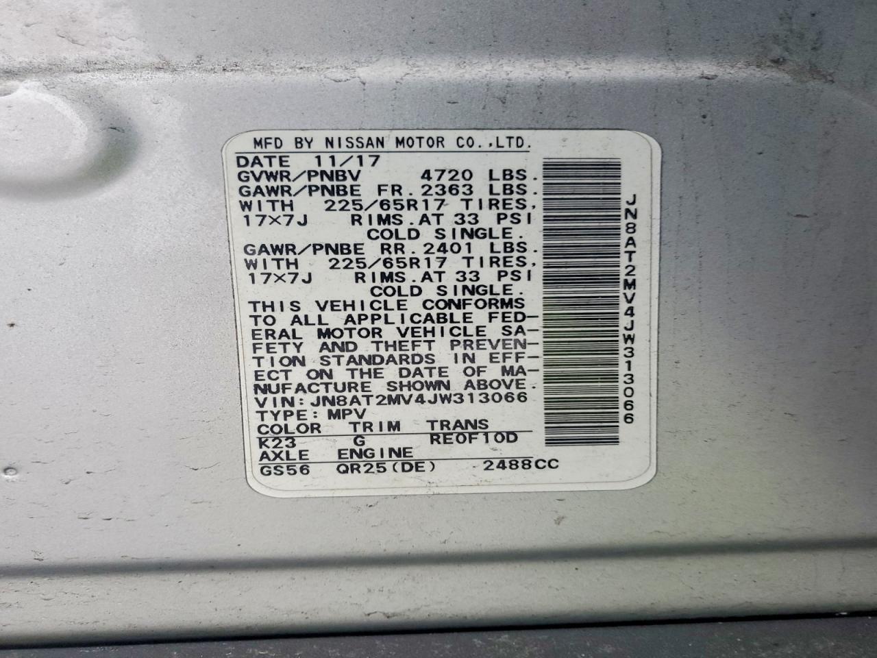 2018 Nissan Rogue S - zdjęcie 14