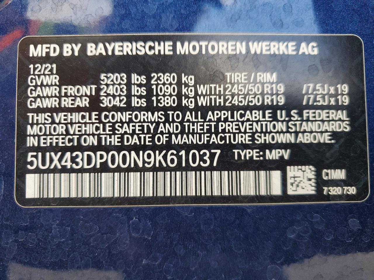 2022 BMW X3 Sdrive30I - zdjęcie 14