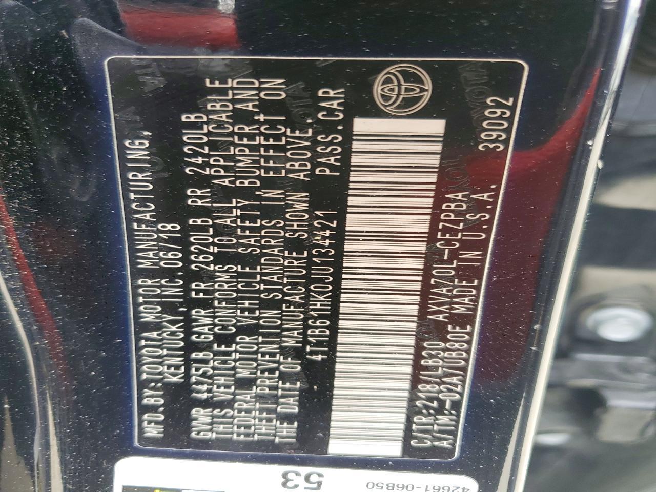 2018 Toyota Camry Xse - zdjęcie 12