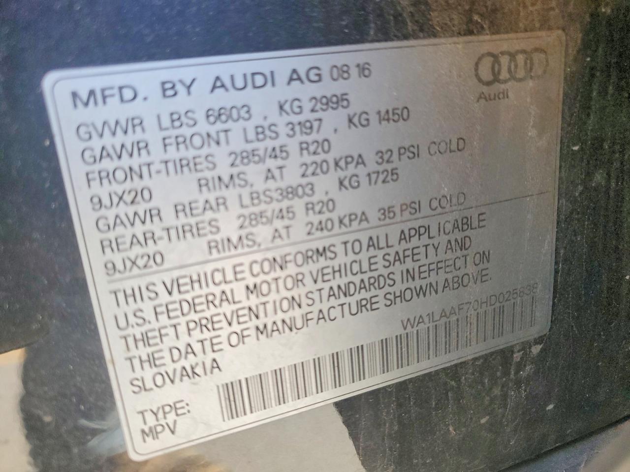 2017 Audi Q7 Premium Plus - zdjęcie 14