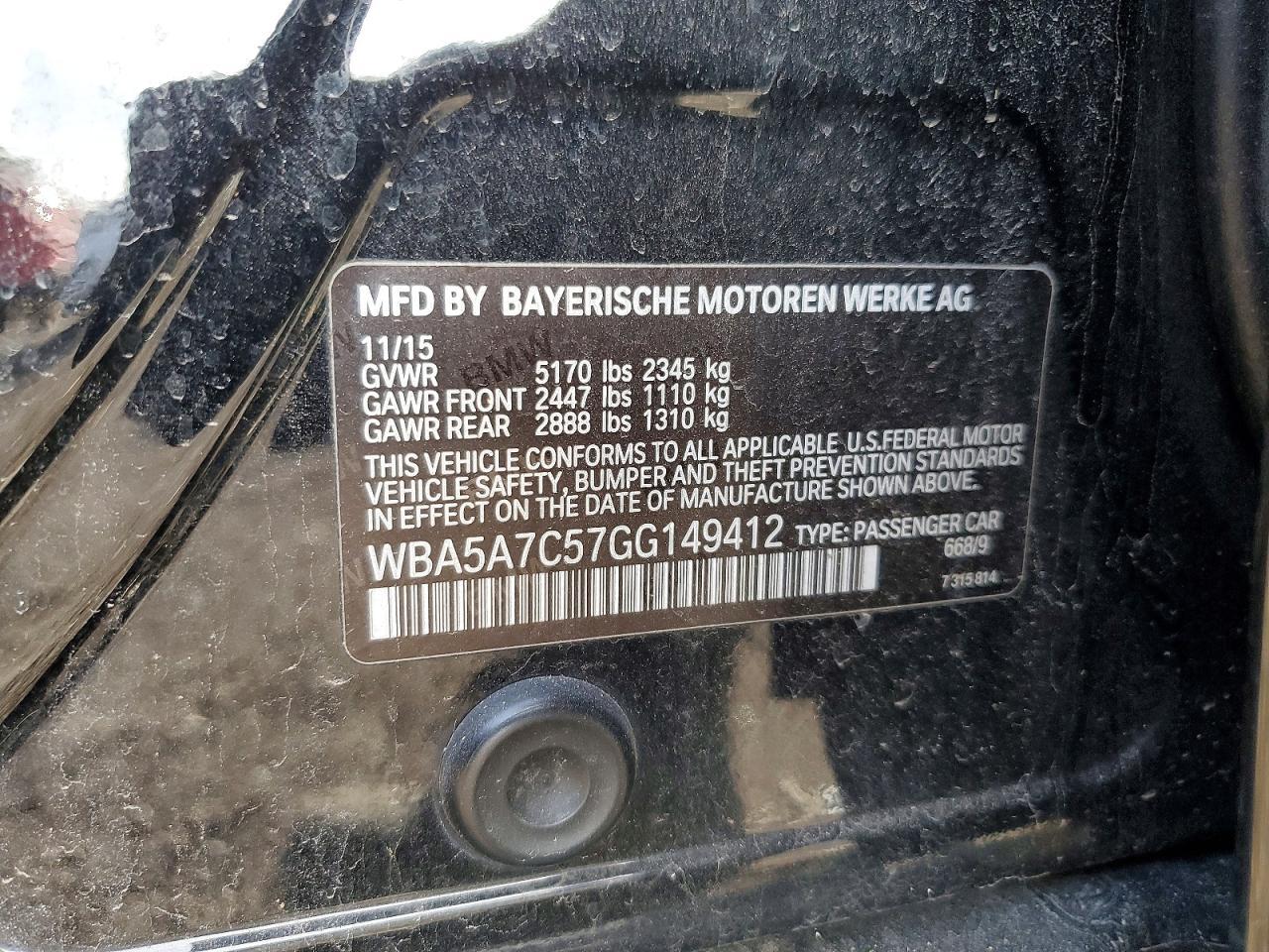 2016 BMW 528 Xi - zdjęcie 12