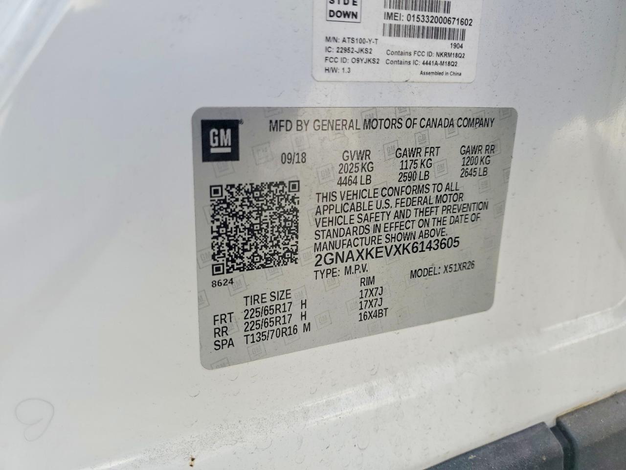 2019 Chevrolet Equinox Lt - zdjęcie 13