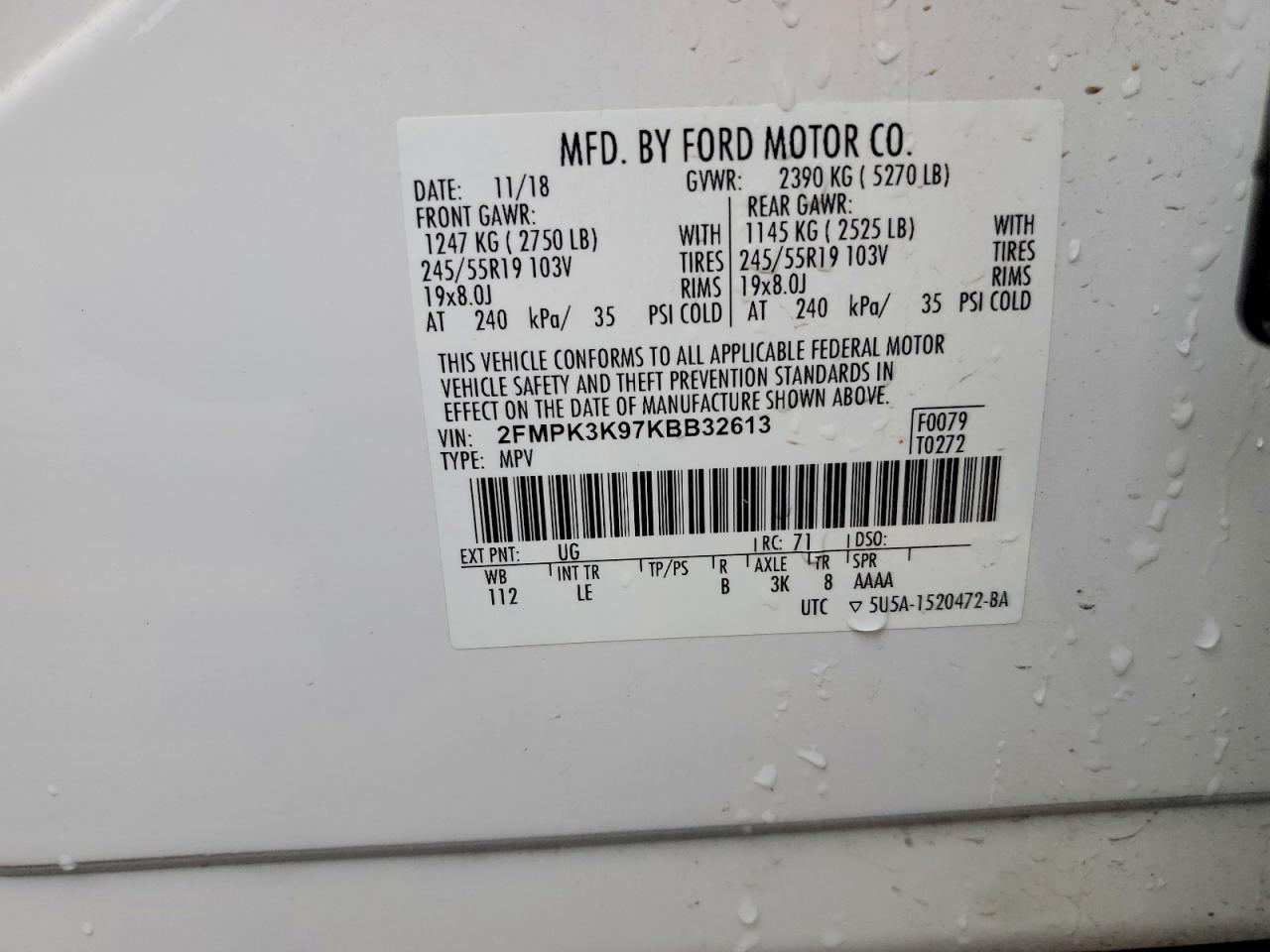 2019 Ford Edge Titanium - zdjęcie 12