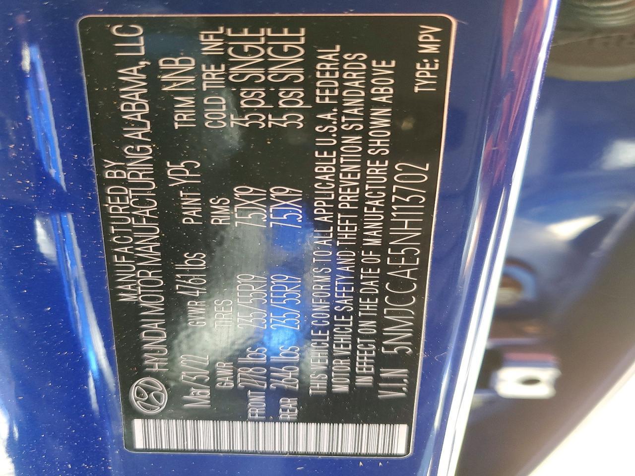 2022 Hyundai Tucson Sel - zdjęcie 13