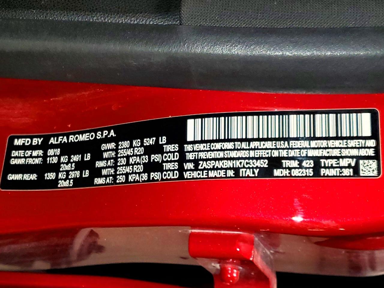 2019 Alfa Romeo Stelvio Ti - zdjęcie 13