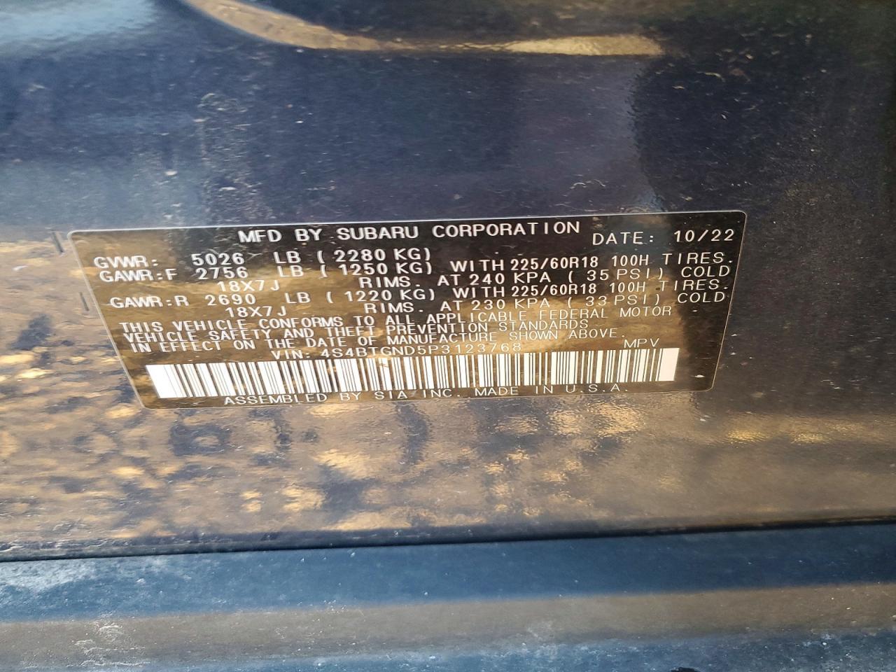 2023 Subaru Outback Limited Xt - zdjęcie 13