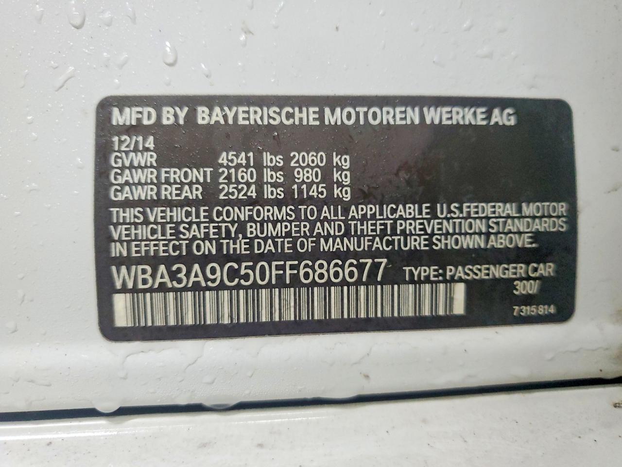 2015 BMW 335 I - zdjęcie 12