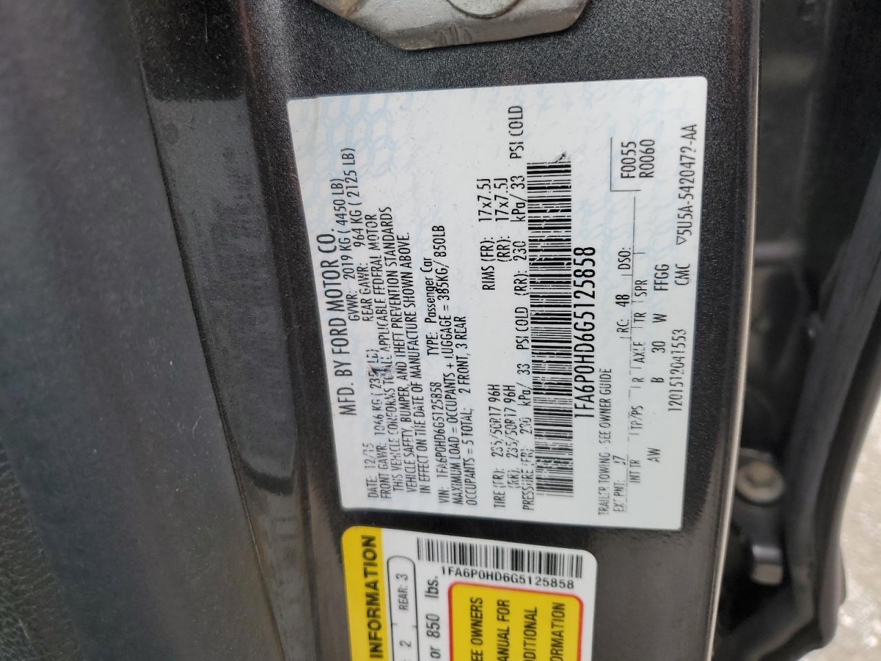 2016 Ford Fusion Se - zdjęcie 12