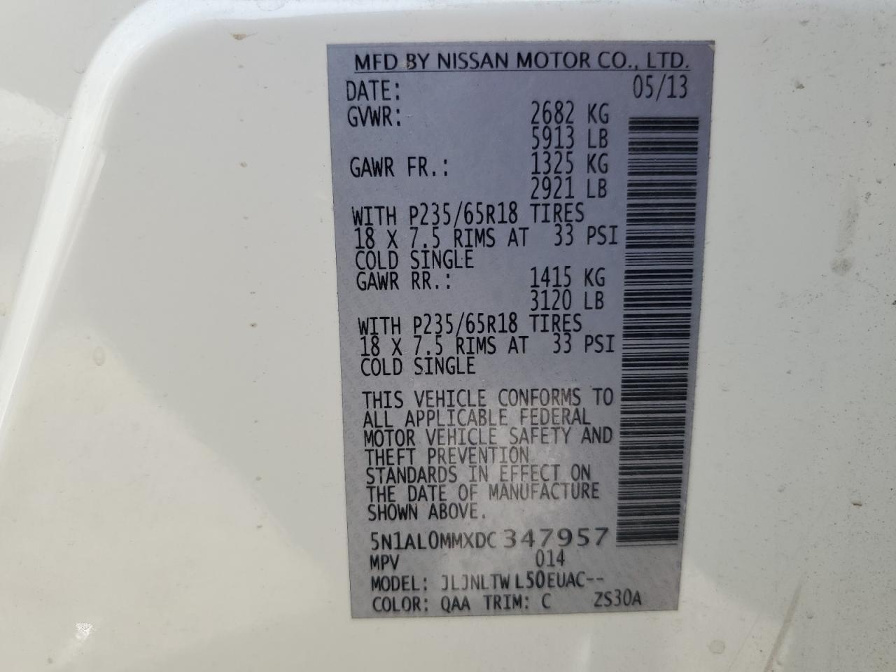 2013 Infiniti Jx35 - zdjęcie 12