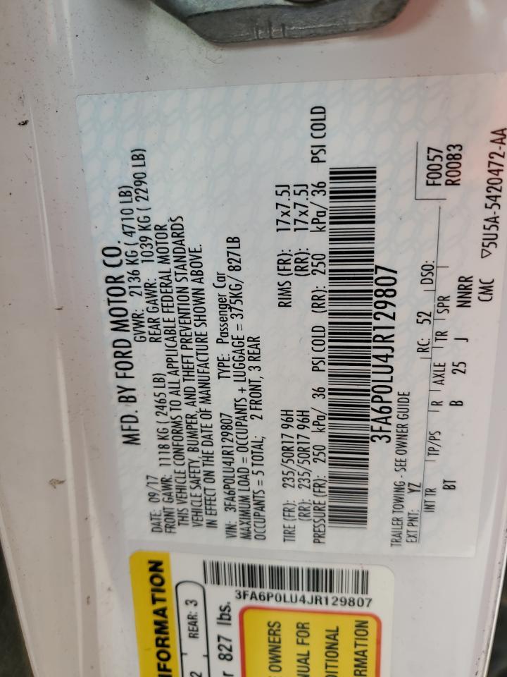 2018 Ford Fusion Se Hybrid - zdjęcie 12