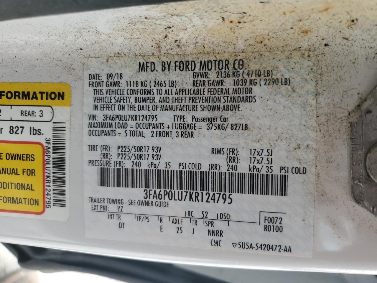 2019 Ford Fusion Se - zdjęcie 13