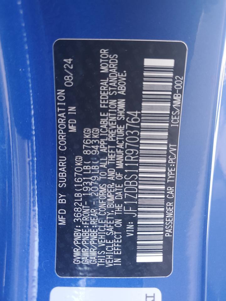 2024 Subaru Brz Ts - zdjęcie 23