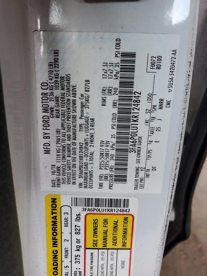 2019 Ford Fusion Se - zdjęcie 12