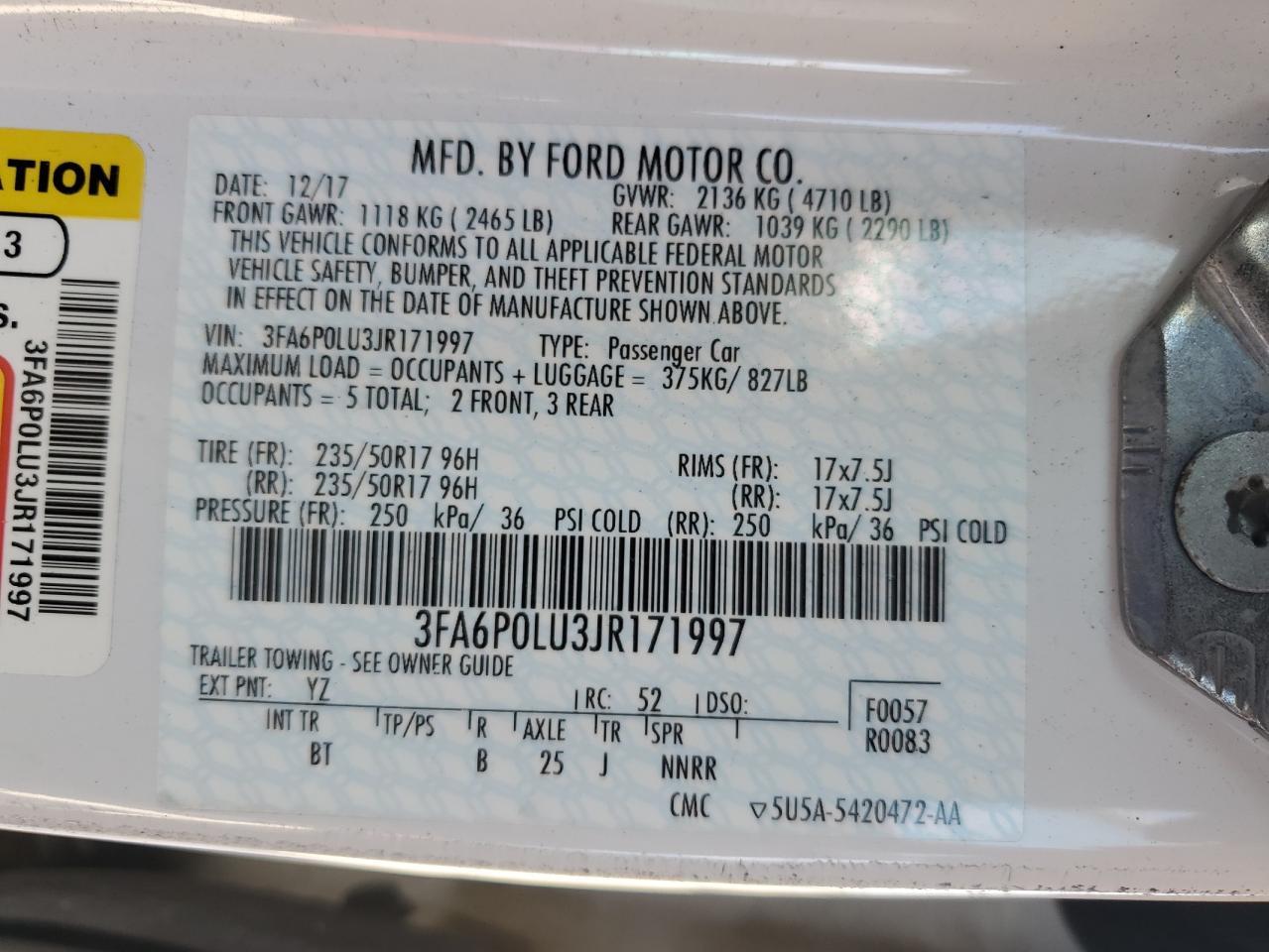 2018 Ford Fusion Se Hybrid - zdjęcie 12