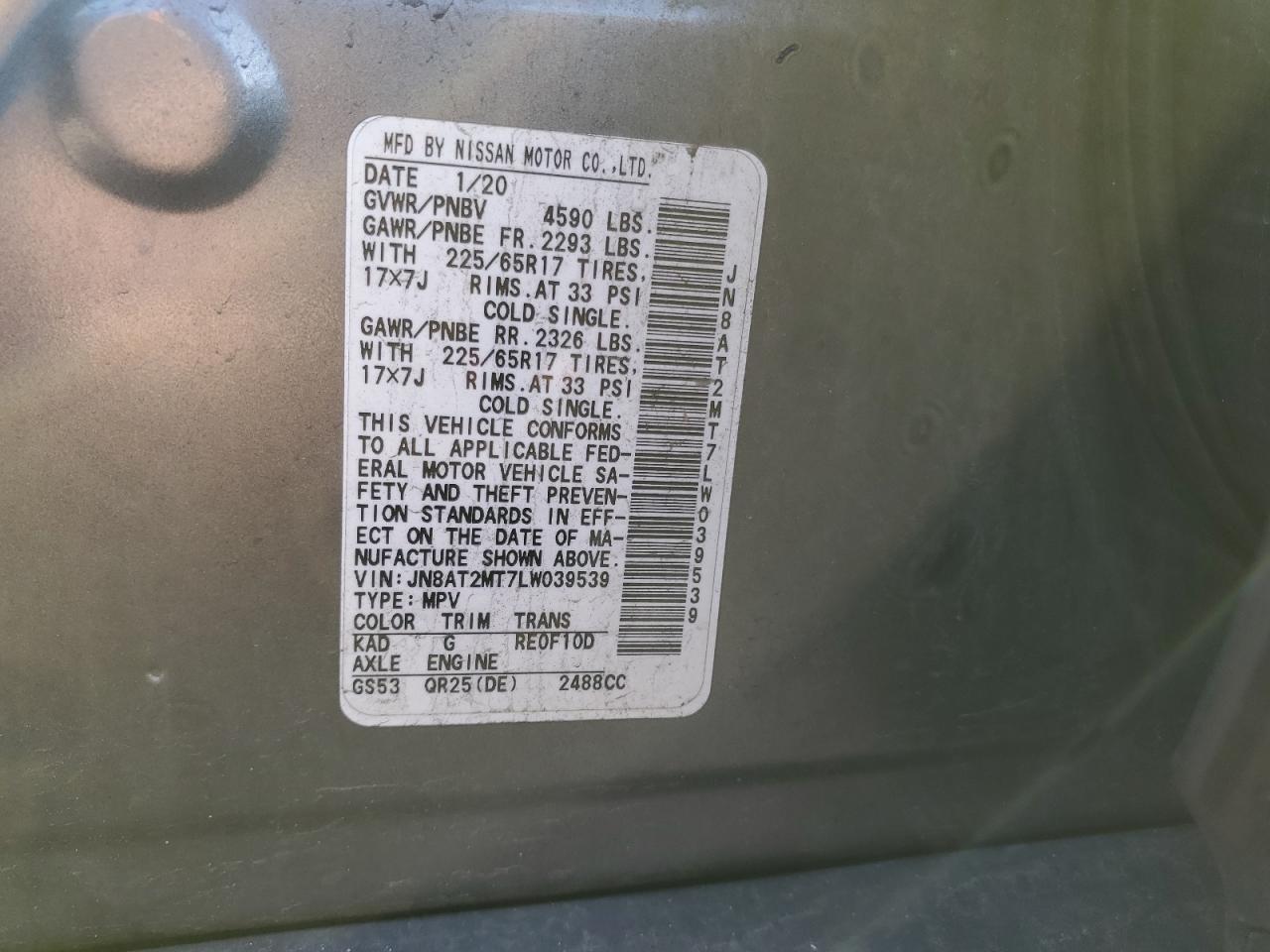 2020 Nissan Rogue S - zdjęcie 13