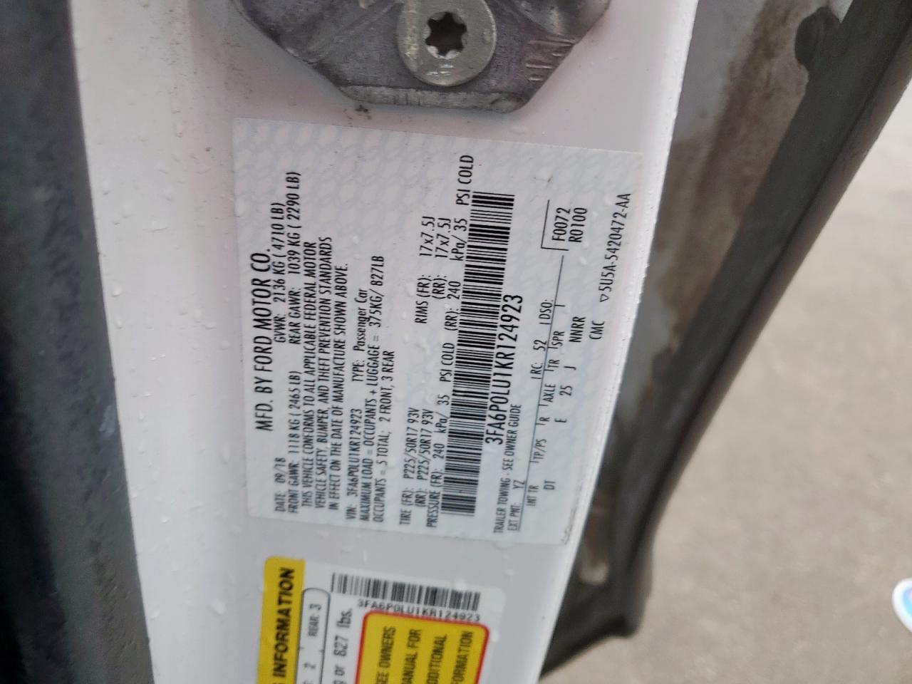 2019 Ford Fusion Se - zdjęcie 12