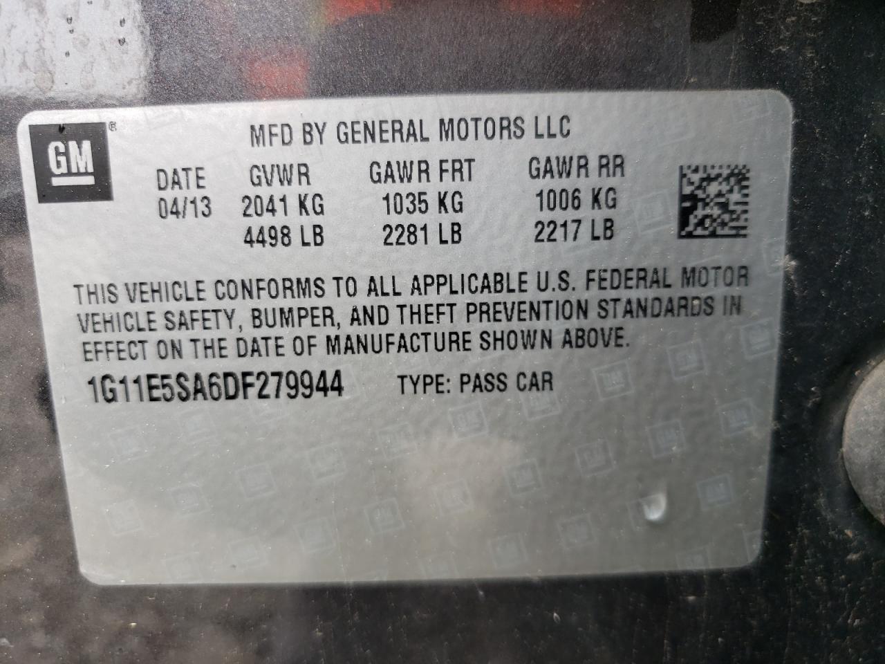 2013 Chevrolet Malibu 2Lt - zdjęcie 12
