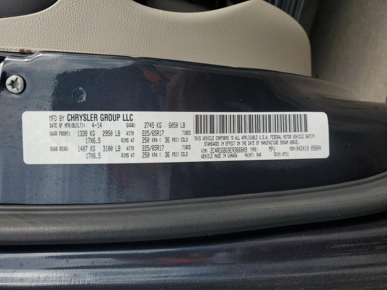 2014 Dodge Grand Caravan Se - zdjęcie 13