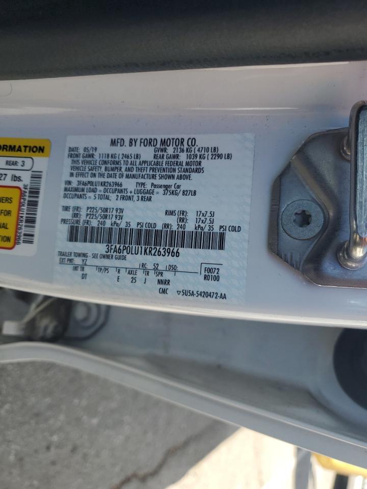2019 Ford Fusion Se - zdjęcie 12