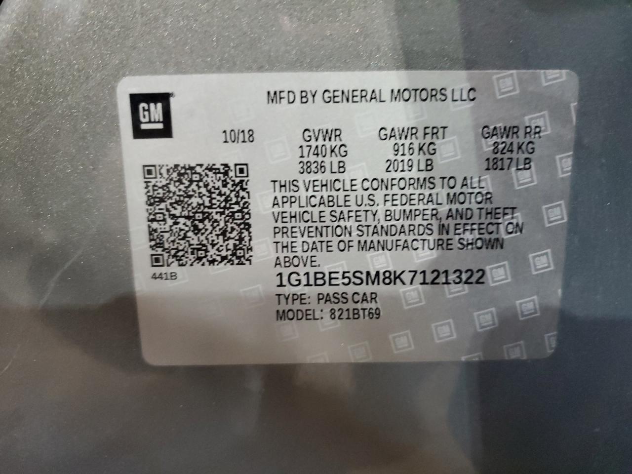 2019 Chevrolet Cruze Lt - zdjęcie 12