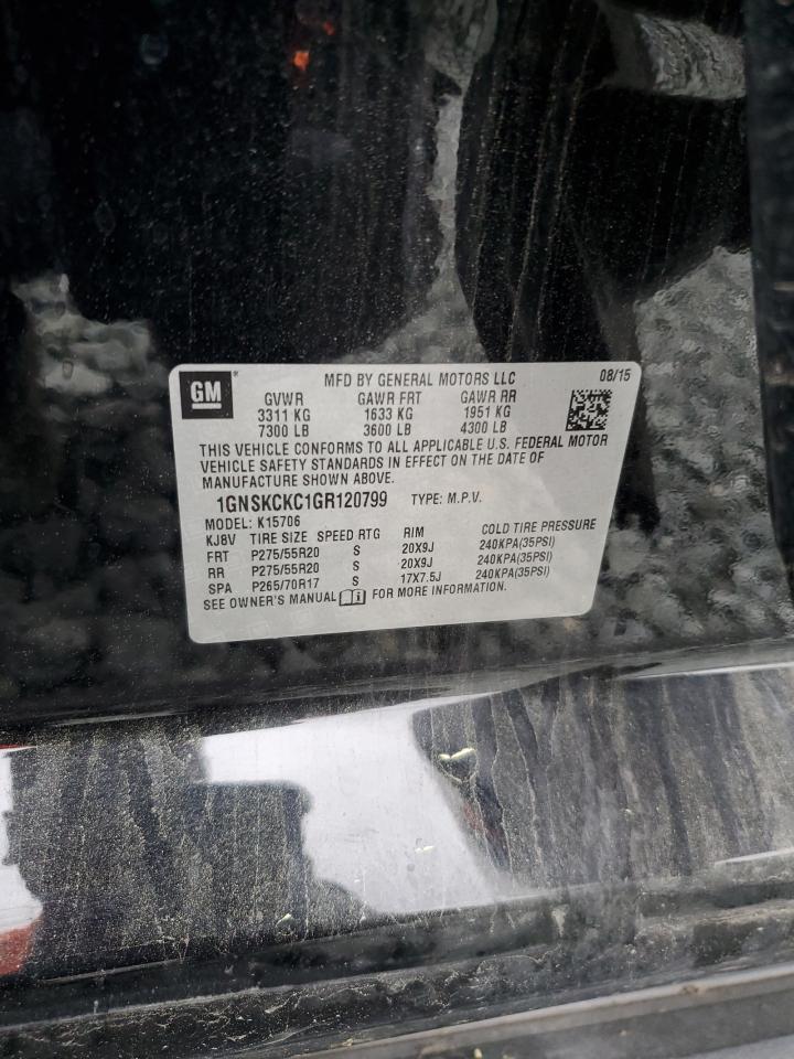 2016 Chevrolet Tahoe K1500 Ltz - zdjęcie 13