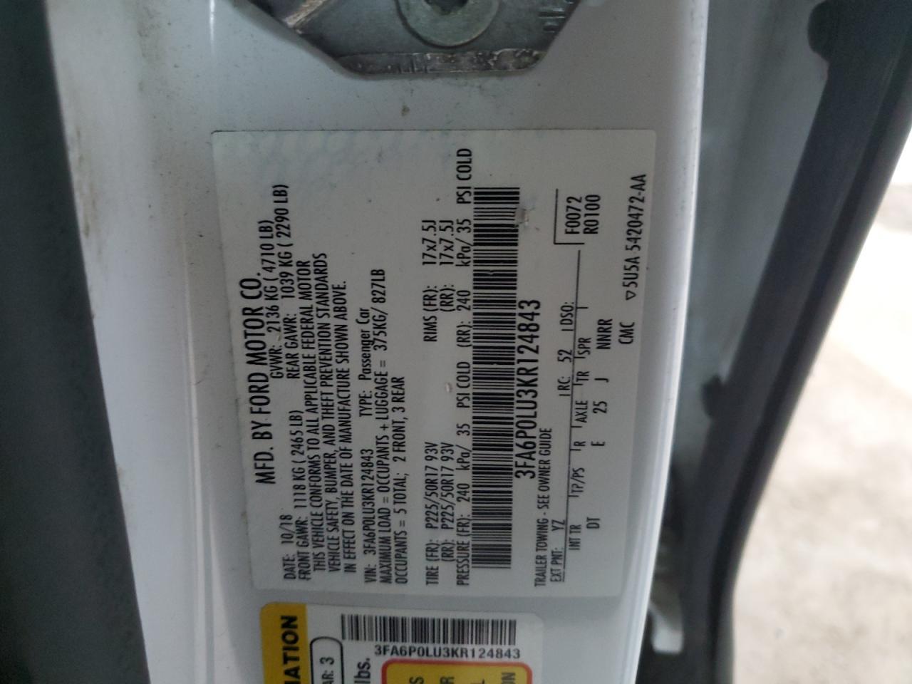 2019 Ford Fusion Se - zdjęcie 12