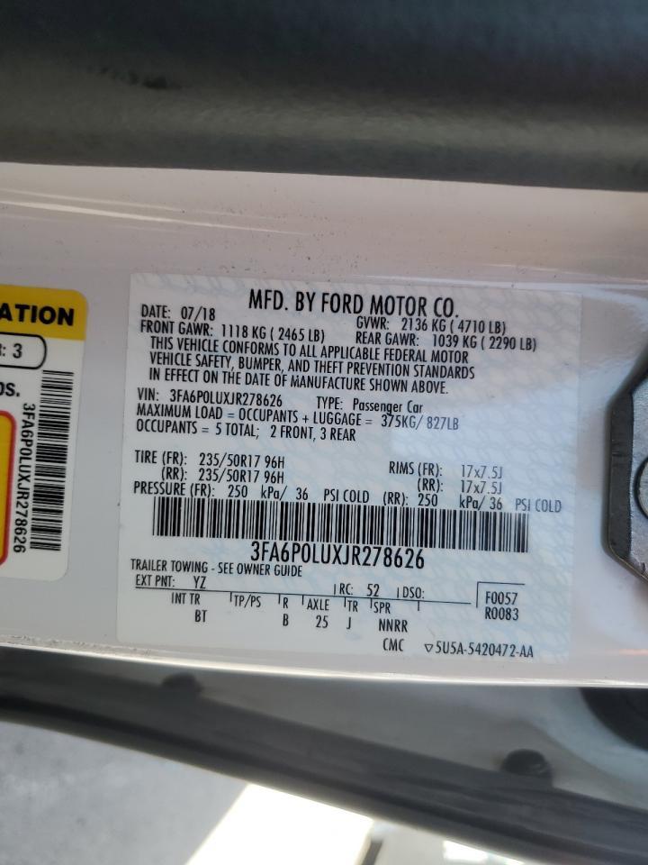 2018 Ford Fusion Se Hybrid - zdjęcie 12