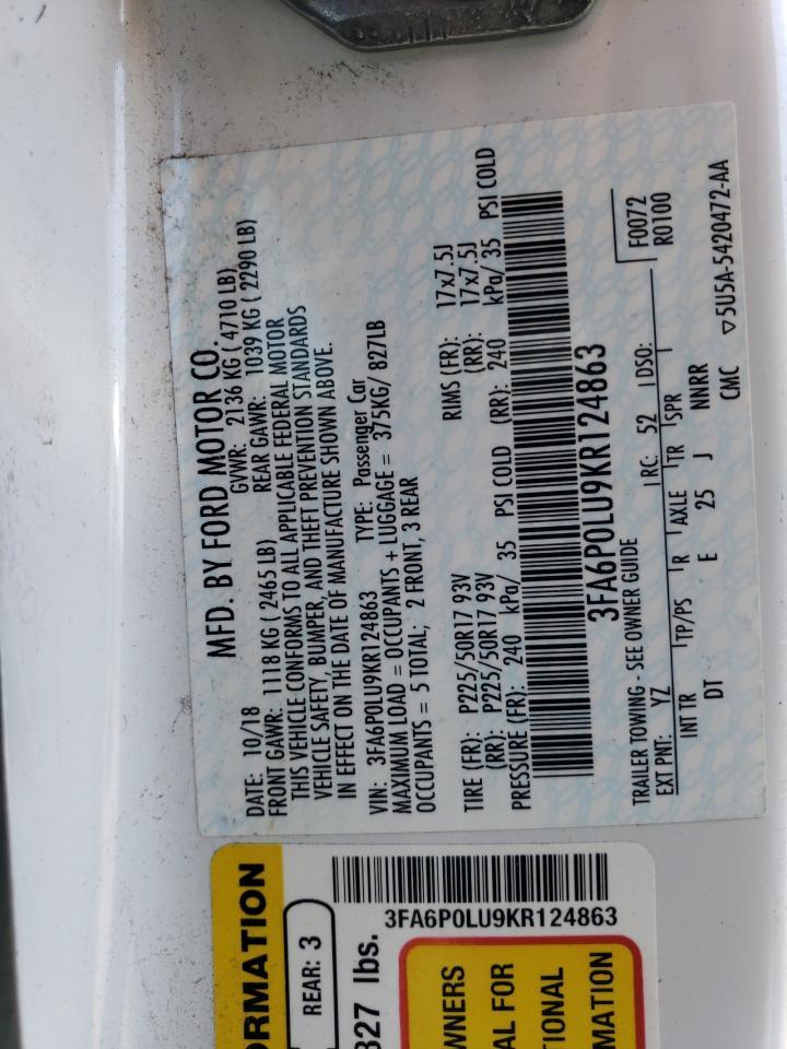 2019 Ford Fusion Se - zdjęcie 12