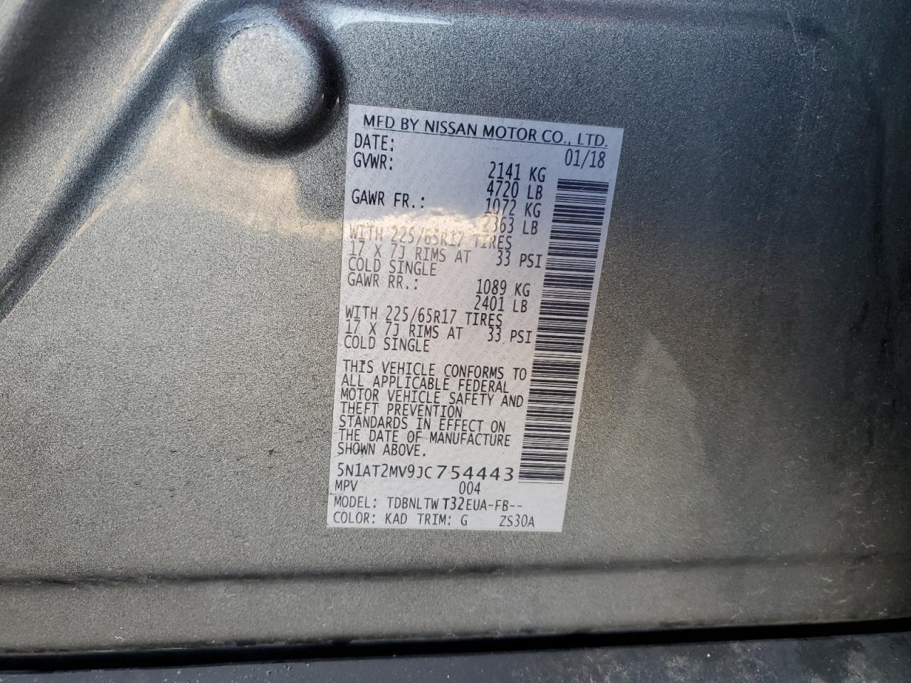 2018 Nissan Rogue S - zdjęcie 14