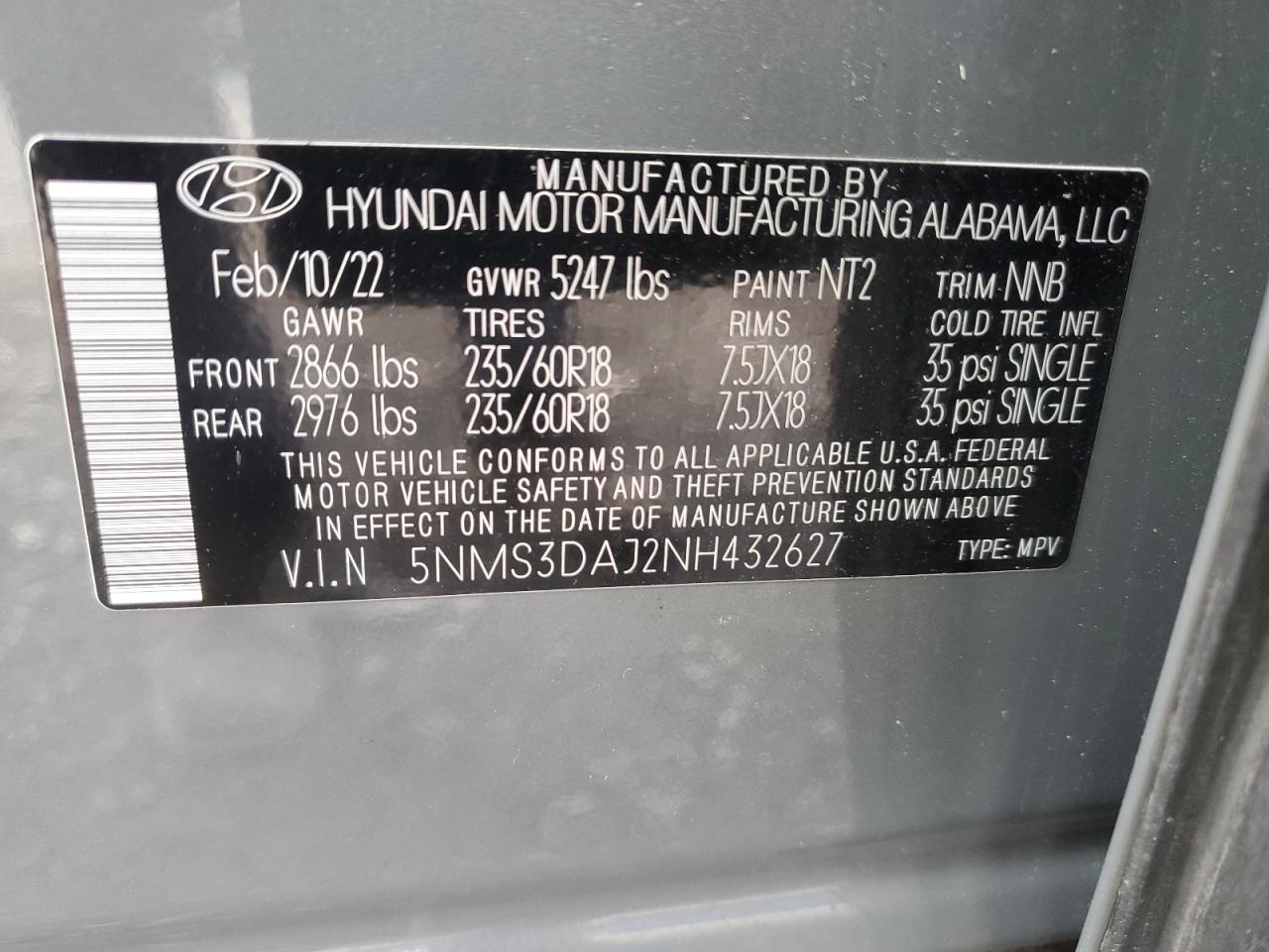 2022 Hyundai Santa Fe Sel - zdjęcie 13