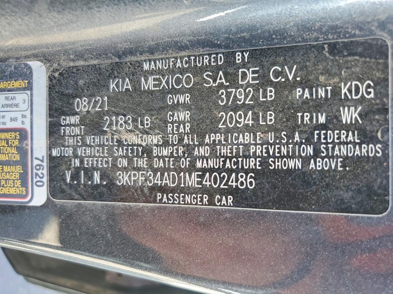 2021 Kia Forte Gt-Line - zdjęcie 13