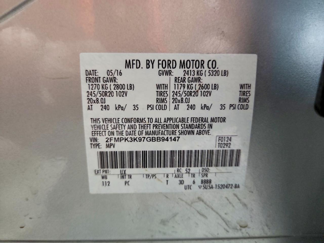 2016 Ford Edge Titanium - zdjęcie 13