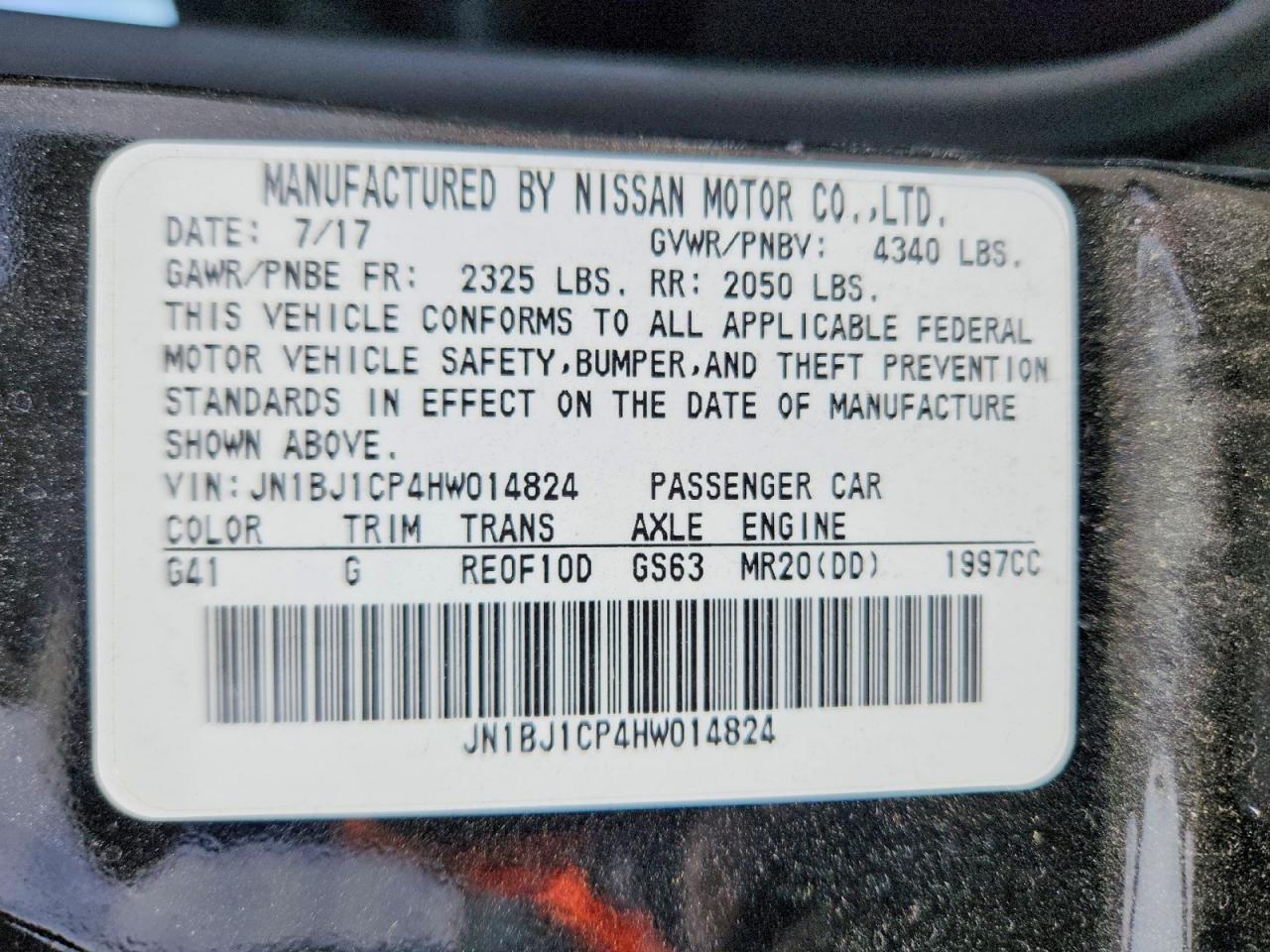 2017 Nissan Rogue Sport S - zdjęcie 14