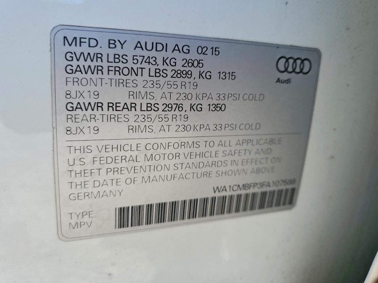 2015 Audi Q5 Tdi Premium Plus - zdjęcie 12