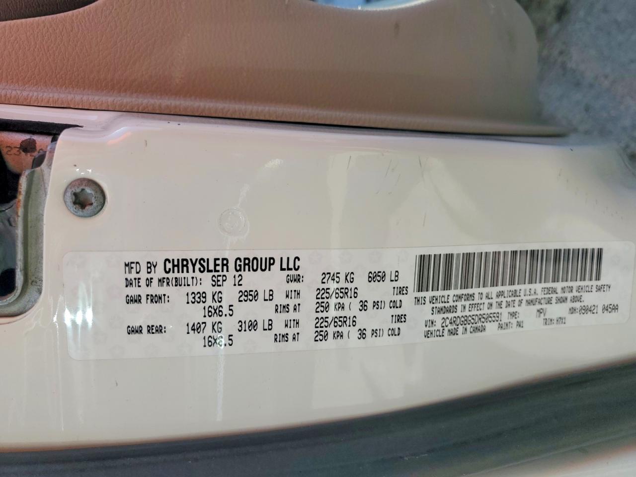 2013 Dodge Grand Caravan Se - zdjęcie 13