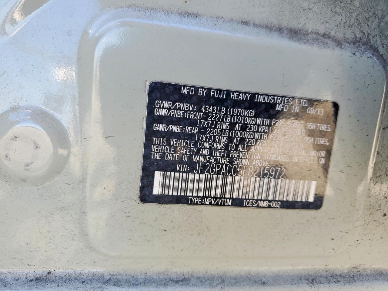 2014 Subaru Xv Crosstrek 2.0 Premium - zdjęcie 13