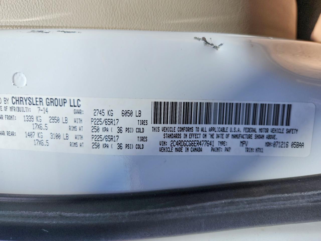 2014 Dodge Grand Caravan Sxt - zdjęcie 13
