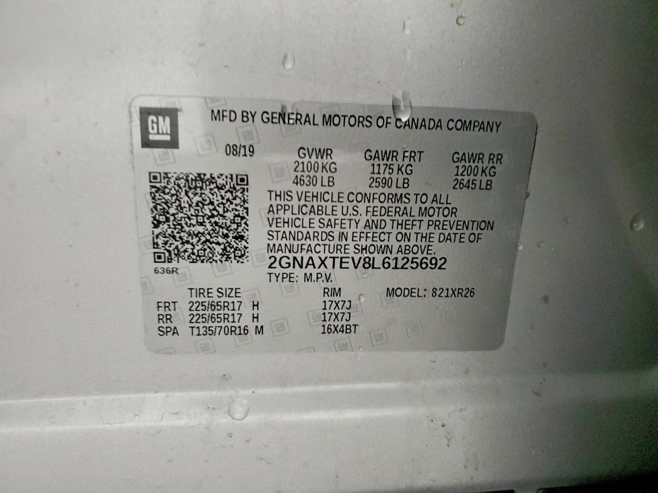 2020 Chevrolet Equinox Lt - zdjęcie 13