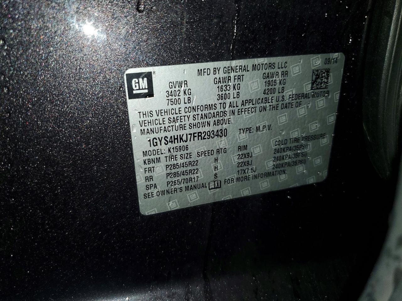 2015 Cadillac Escalade Esv Luxury - zdjęcie 13