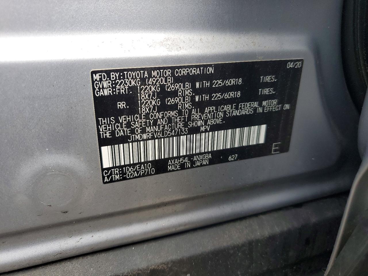 2020 Toyota Rav4 Hybrid Limited - zdjęcie 14