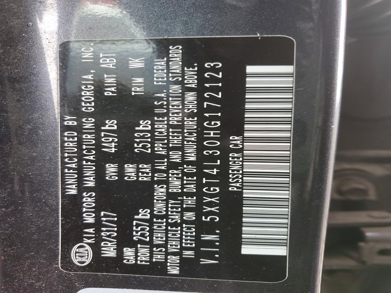 2017 Kia Optima Lx - zdjęcie 12