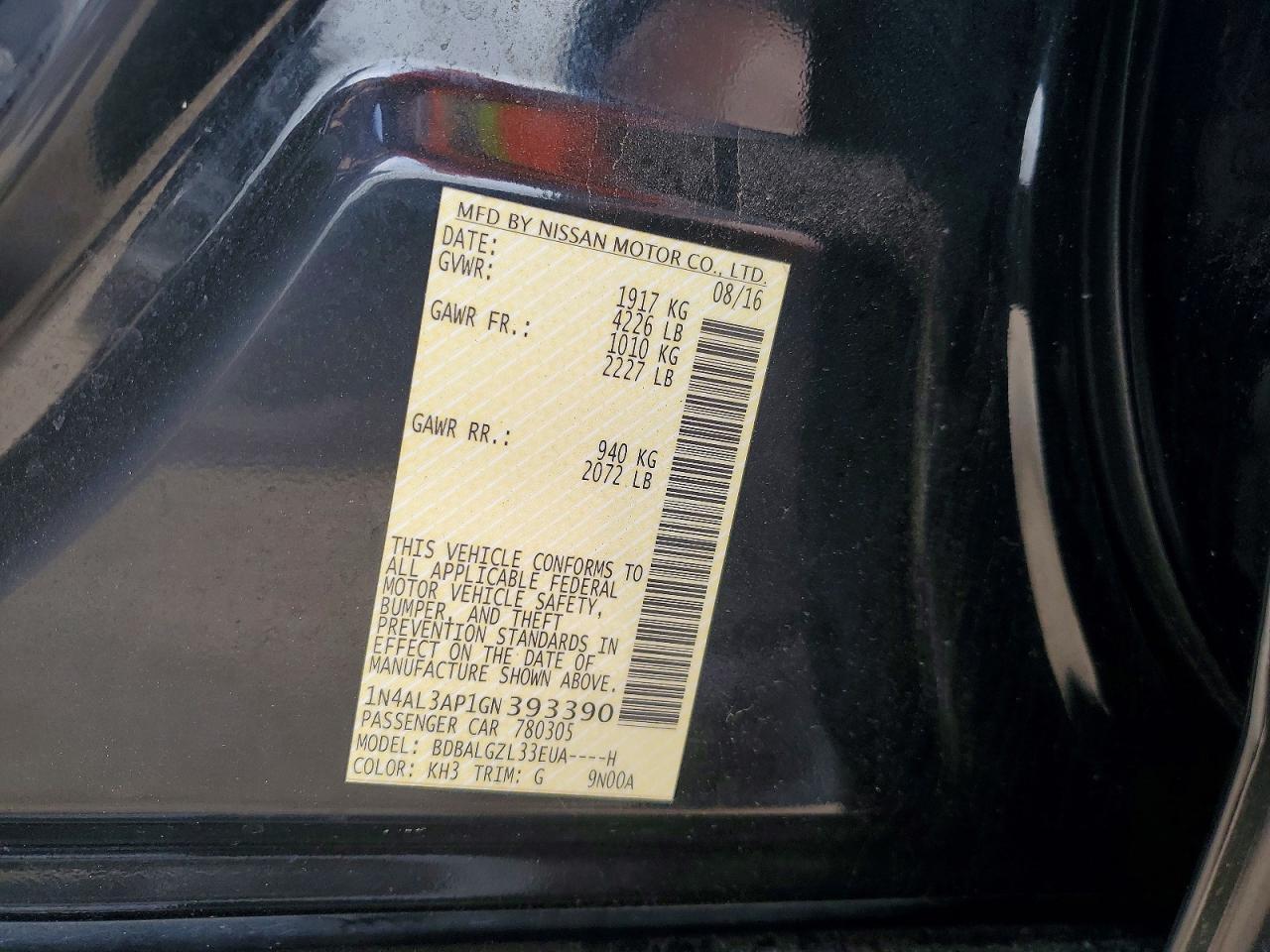 2016 Nissan Altima 2.5 S - zdjęcie 13