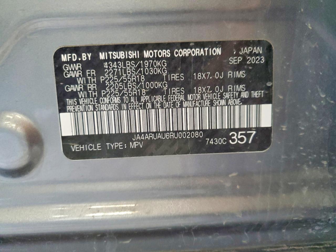 2024 Mitsubishi Outlander Sport S - zdjęcie 13