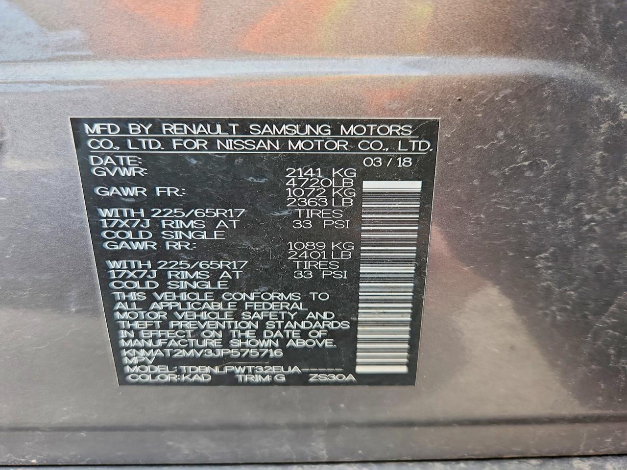 2018 Nissan Rogue S - zdjęcie 13